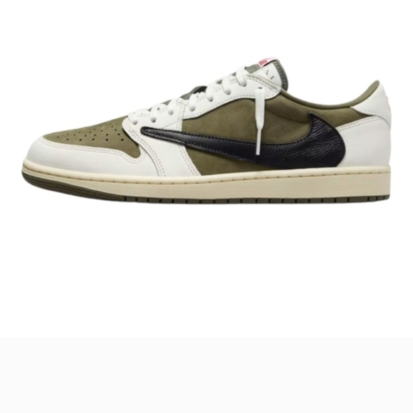 Nike Travis Scott Jordan 1 Low Medium Olive Reverse Size 2Y